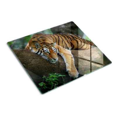 Steklena podloga za rezanje Tiger na deblu drevesa