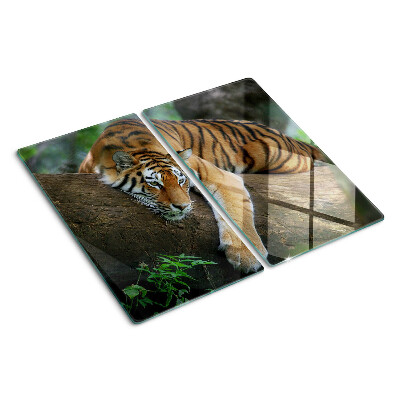 Steklena podloga za rezanje Tiger na deblu drevesa