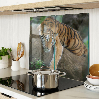 Steklena podloga za rezanje Tiger na deblu drevesa