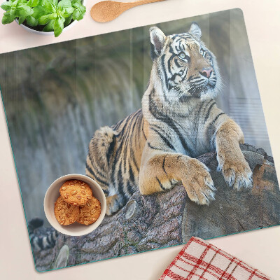 Steklena podloga za rezanje Tiger na deblu drevesa