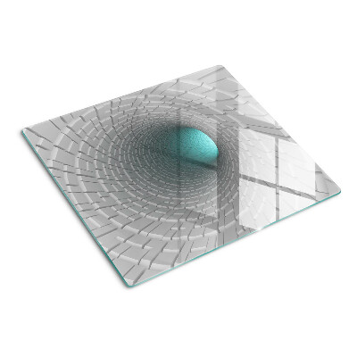 Steklena podloga za rezanje 3D tunel z učinkom globine