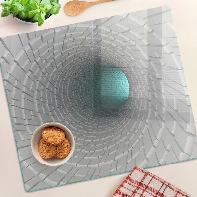 Steklena podloga za rezanje 3D tunel z učinkom globine