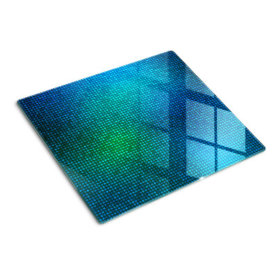 Steklena podloga za rezanje Barvni gradient v odtenkih modre