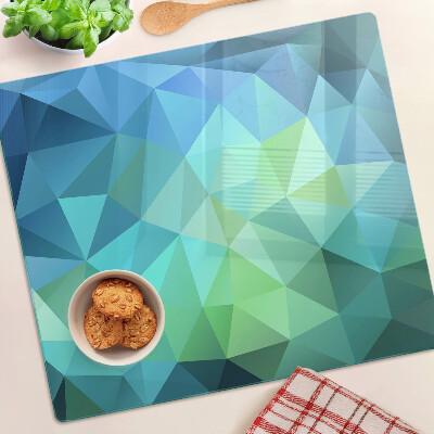 Steklena podloga za rezanje Geometrijski abstraktni vzorec