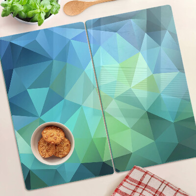 Steklena podloga za rezanje Geometrijski abstraktni vzorec