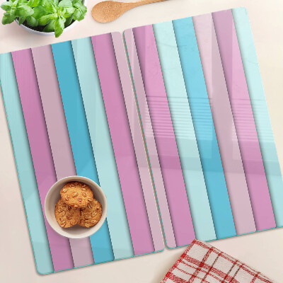 Steklena podloga za rezanje Geometrija v pastelnih barvah