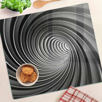 Steklena podloga za rezanje Vrtinčasti spiralni vzorec