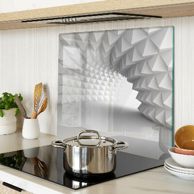 Steklena podloga za rezanje Geometrijski 3D vzorec