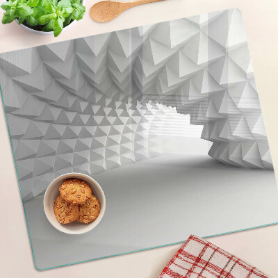 Steklena podloga za rezanje Geometrijski 3D vzorec