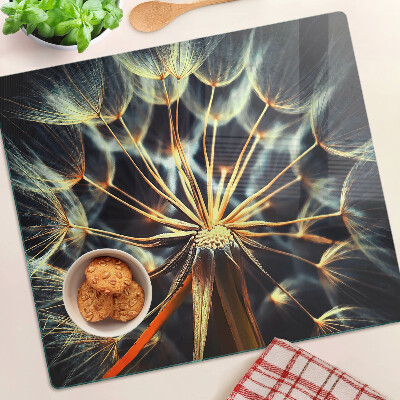 Steklena podloga za rezanje Regrat v makro fotografiji