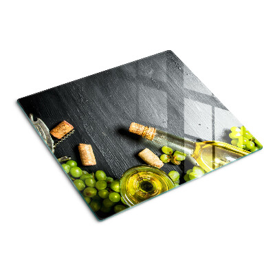 Steklena podloga za rezanje Vino in grozdje