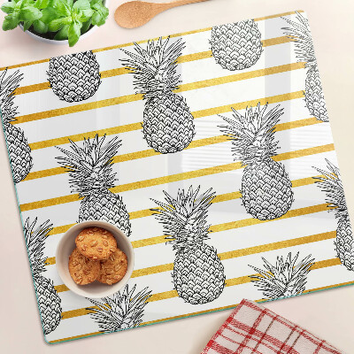 Steklena podloga za rezanje Ananas na trakove