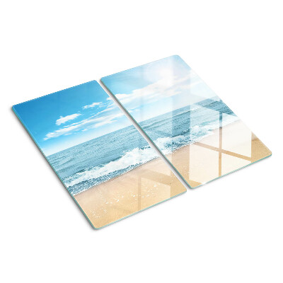 Steklena podloga za rezanje Plaža in morje