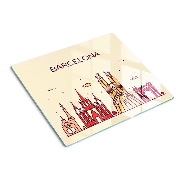 Steklena podloga za rezanje Barcelona in njena arhitektura