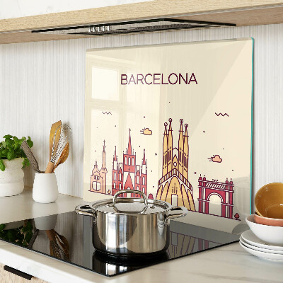 Steklena podloga za rezanje Barcelona in njena arhitektura