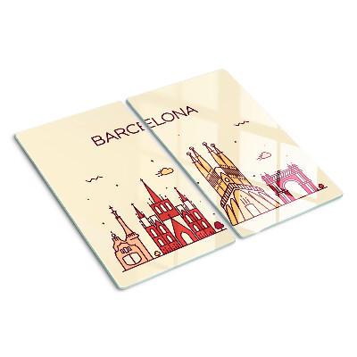Steklena podloga za rezanje Barcelona in njena arhitektura