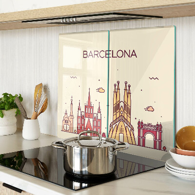 Steklena podloga za rezanje Barcelona in njena arhitektura