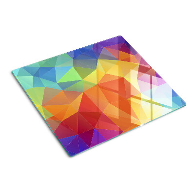 Steklena podloga za rezanje Geometrija barvnih trikotnikov