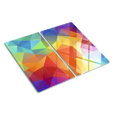 Steklena podloga za rezanje Geometrija barvnih trikotnikov