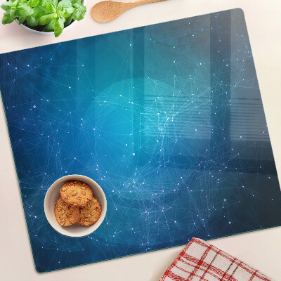 Steklena podloga za rezanje Motiv geometrijskih linij in točk