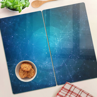 Steklena podloga za rezanje Motiv geometrijskih linij in točk