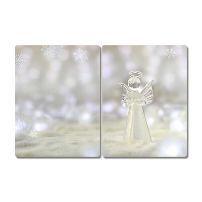 Steklena podloga za rezanje Dobrodošli stekleni angel Ornament