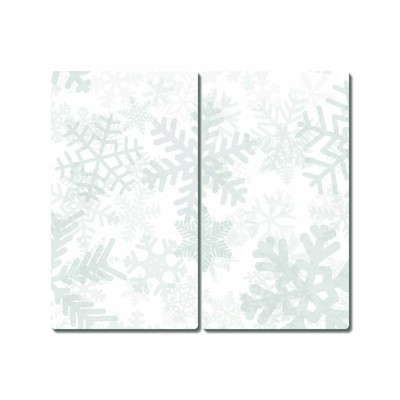 Steklena podloga za rezanje Zimski snežni snežni snežni kosmi