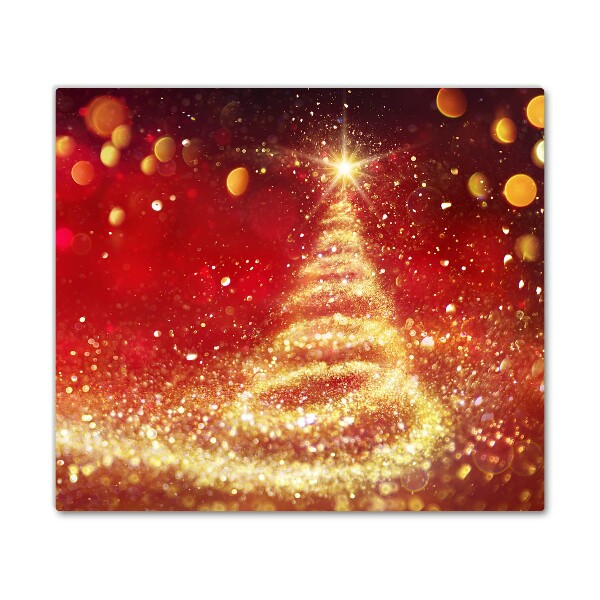 Steklena podloga za rezanje Zima božična drevesa Christmas
