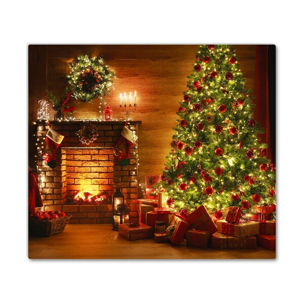 Steklena podloga za rezanje Božično drevo Božični darilo