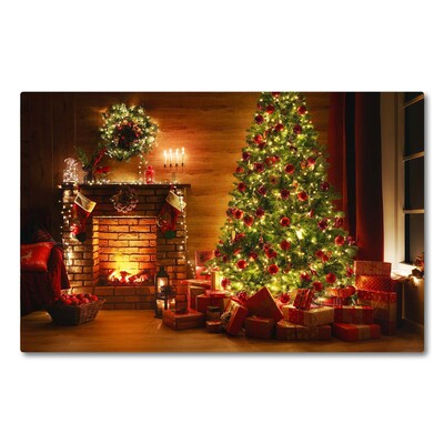 Steklena podloga za rezanje Božično drevo Božični darilo