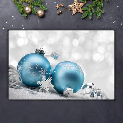 Steklena podloga za rezanje Božične kroglice Božični okraski