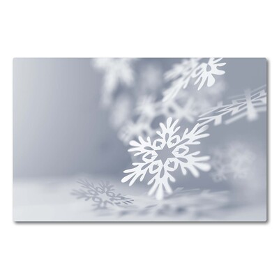 Steklena podloga za rezanje Snowflake božična dekoracija