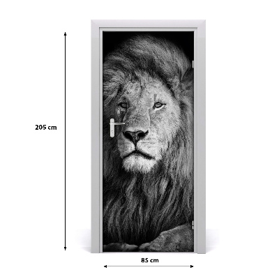 Nalepka na vratih Portret leva