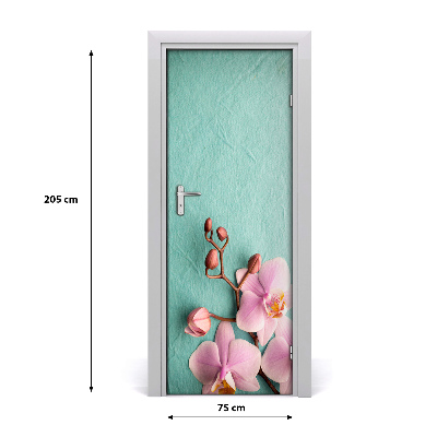 Nalepka na vratih Roza orhideje