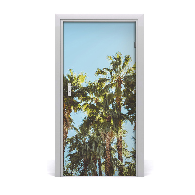 Samolepilni tapete na vratih Pokrajine palm trees