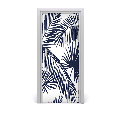 Samolepilni tapete na vratih Palm listi