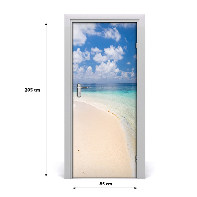 Samolepilni tapete na vratih Beach maldivi