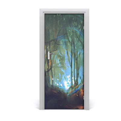 Nalepka na vratih Mistični gozd