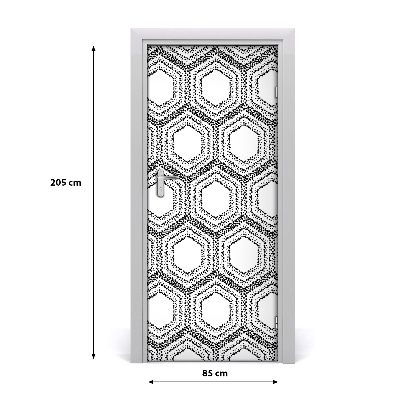 Tapete na vratih Geometrijsko ozadje