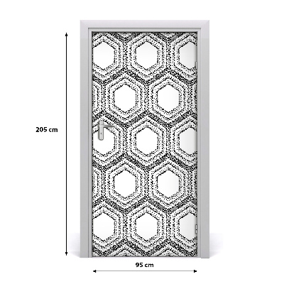 Tapete na vratih Geometrijsko ozadje