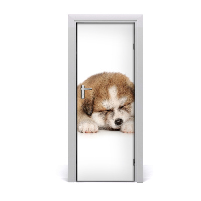 Nalepka na vratih Akita kuža