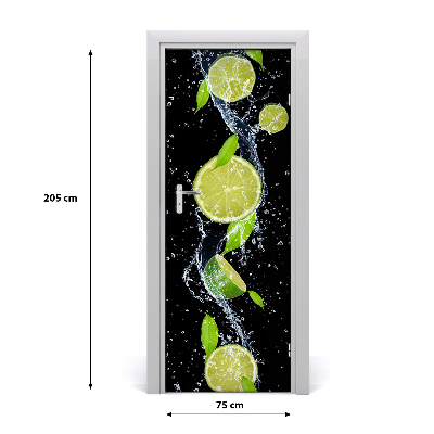 Samolepilni tapete na vratih Limete