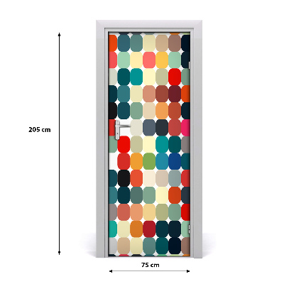 Tapete na vratih Geometrijsko ozadje
