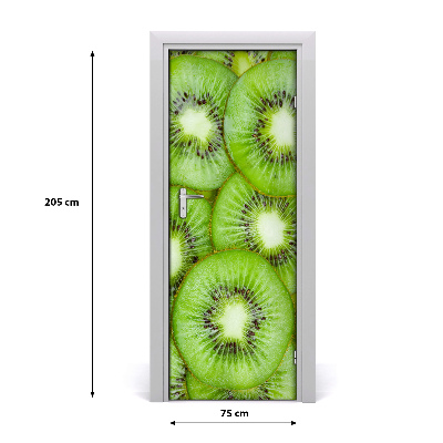 Samolepilni tapete na vratih Kiwi