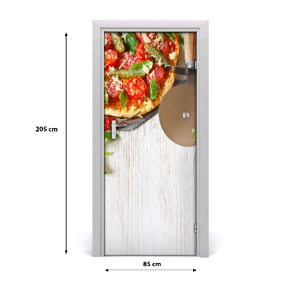 Samolepilni tapete na vratih Pizza