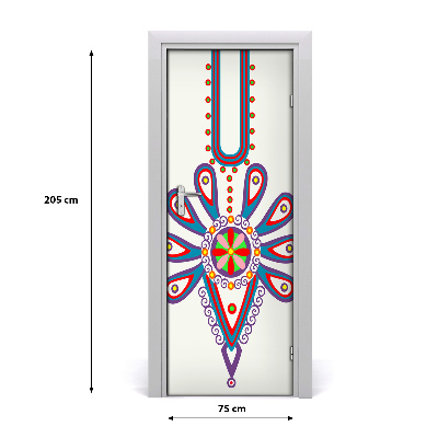 Nalepka na vratih Poljski ljudski vzorec