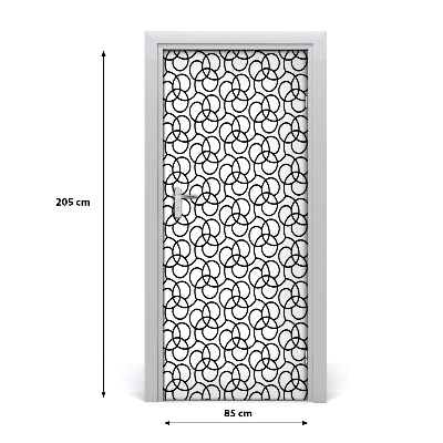 Tapete na vratih Geometrijsko ozadje