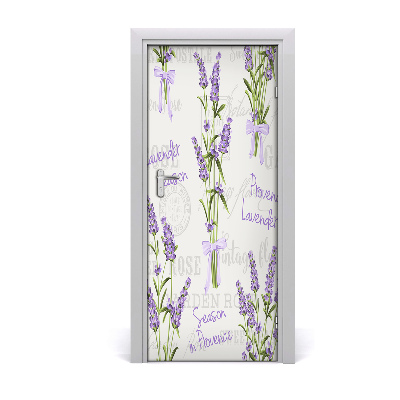 Samolepilni tapete na vratih Lavender
