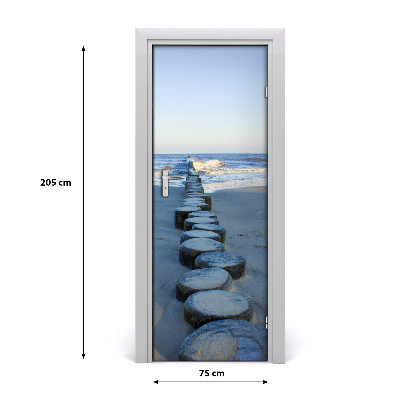 Samolepilni tapete na vratih Pokrajine breakwater