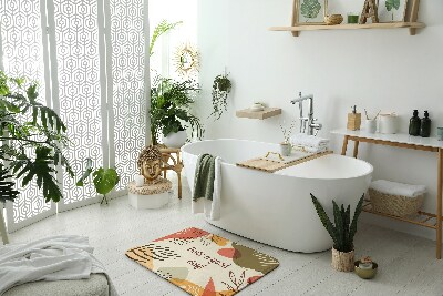 Tepih za kopalnico Geometrijska rastlina